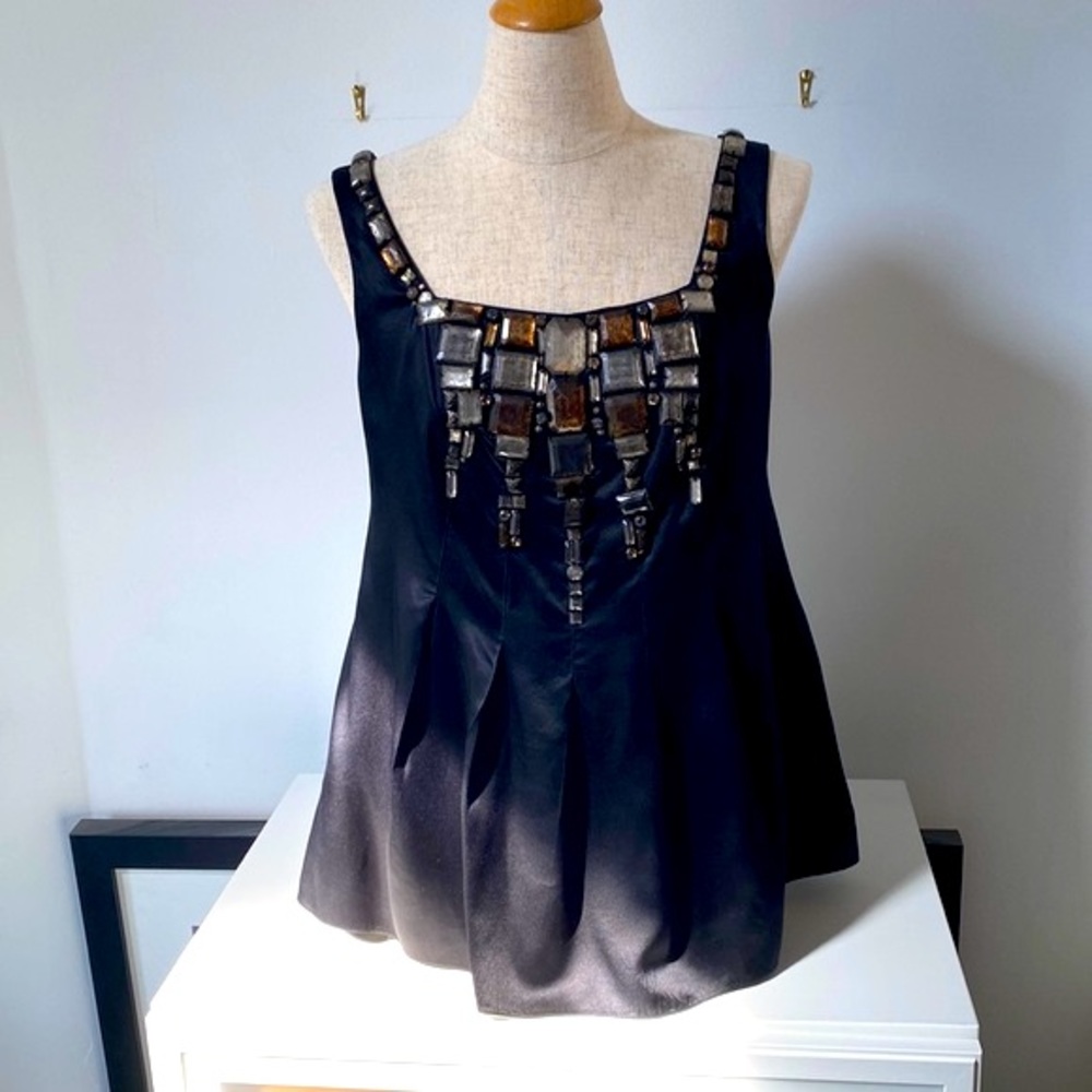 Amazing Ted Baker Jeweled Silk Top!